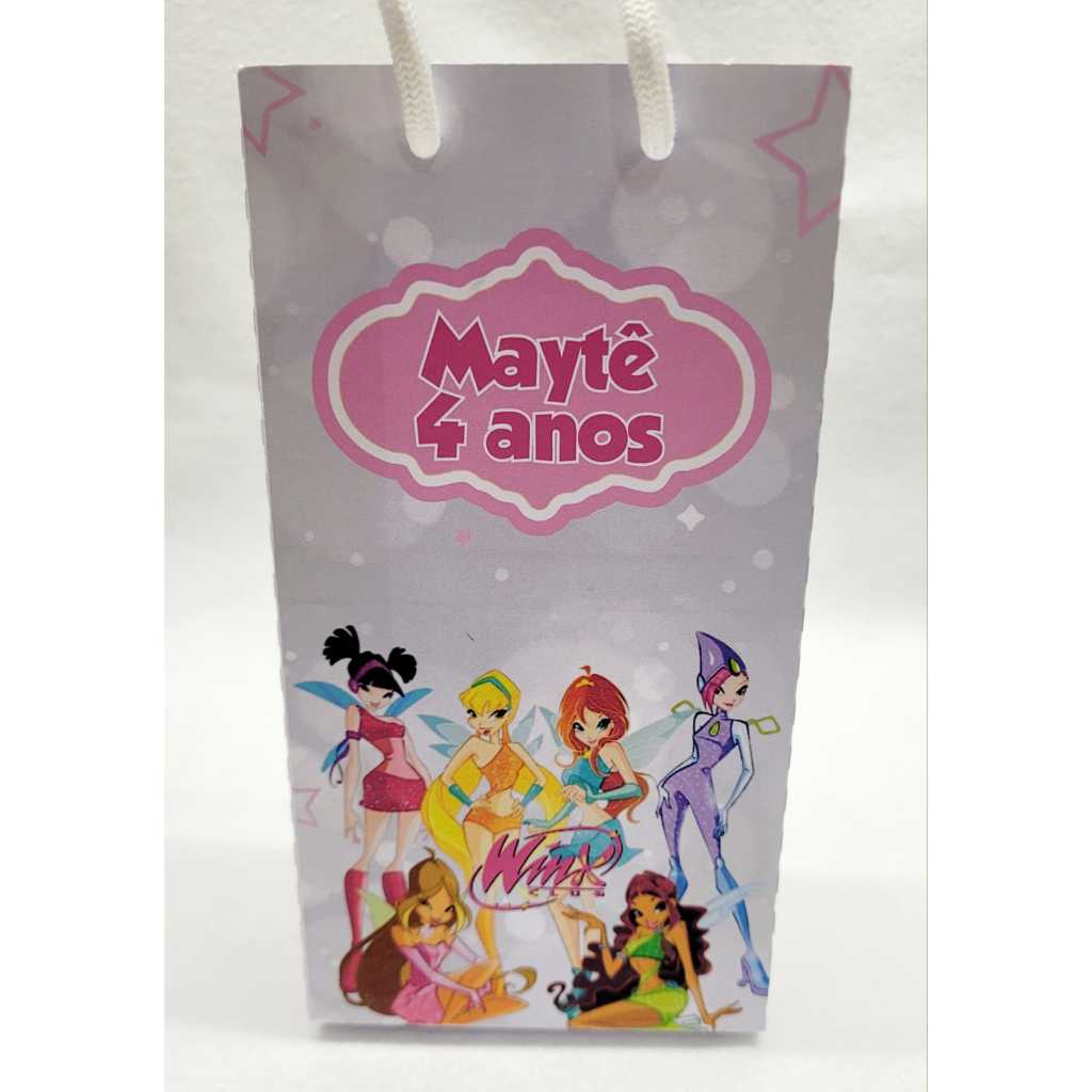 Sacolinha Personalizada - O Clube das Winx | Prontas para Montar | Envio Rápido | Lembrancinhas