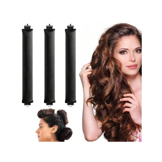 kit 3 pcs Modelador De Cabelo Sem Calor, Hastes Flexíveis Com Gancho, Haste De Ondulação Sem Calor Para Todos em Oferta na Shopee