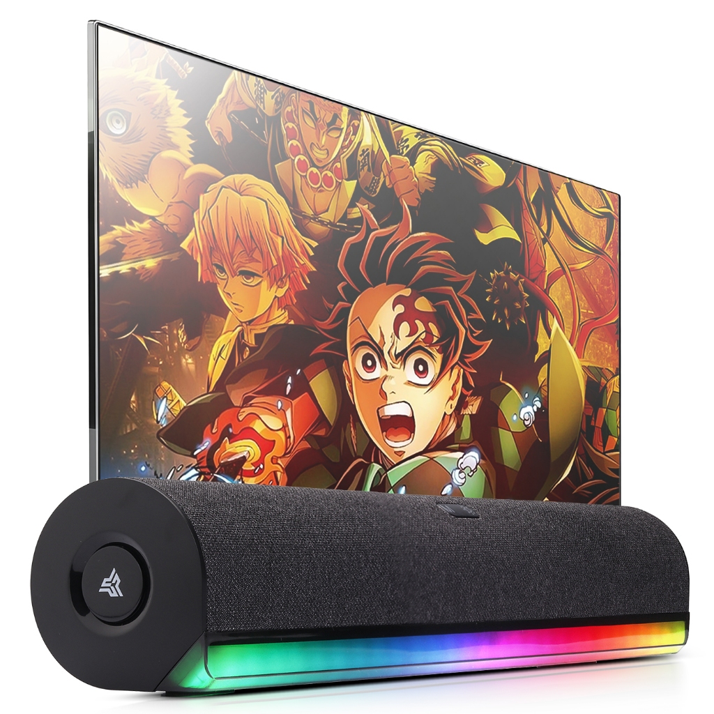 Soundbar Bluetooth Gamer Sem Fio Led Rgb Caixa De Som Para Smart Tv Pc Celular Notebok Original Knup