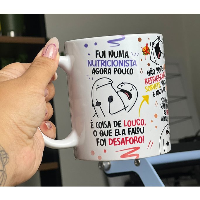 caneca nutricionista engraçada