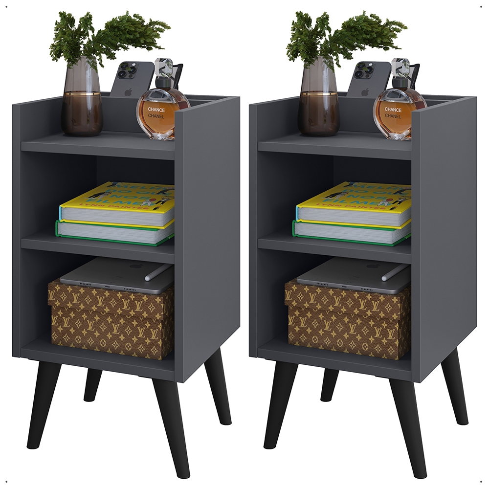 Criado Mudo Moderno Cinza: Onde Comprar | BuscaProdutos