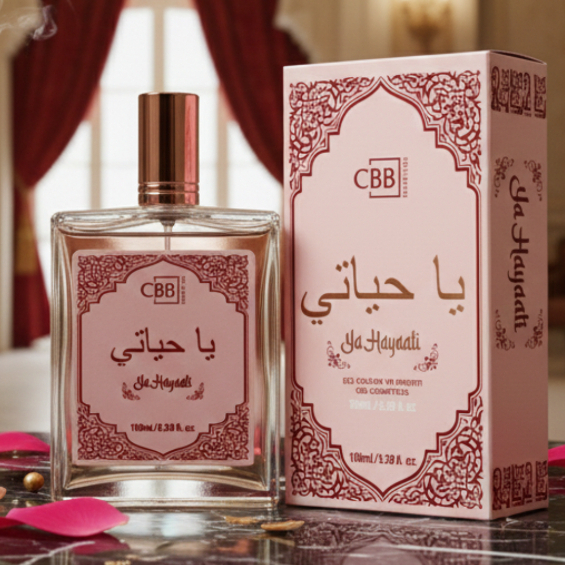 Perfume Árabe Ya Hayaati 100ml - EDC Feminino 100ml CBB - Deo Colonia - Eau de Cologne