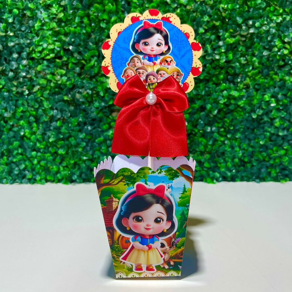 Centro de mesa cachepot Personalizadas BRANCA DE NEVE BABY  para Decoração de Festas/ Lembrancinhas-/ festa infantil/ em Oferta na Shopee