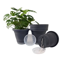 3 Vasos plástico Antidengue Autoirrigável 17l para Plantas Grande e Médio Porte - 3MP35__