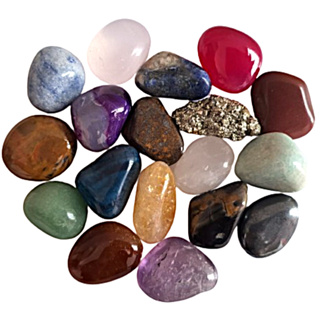 18 Cristais 100% Naturais Pedras Semi Preciosas Verdadeiras em Oferta na Shopee