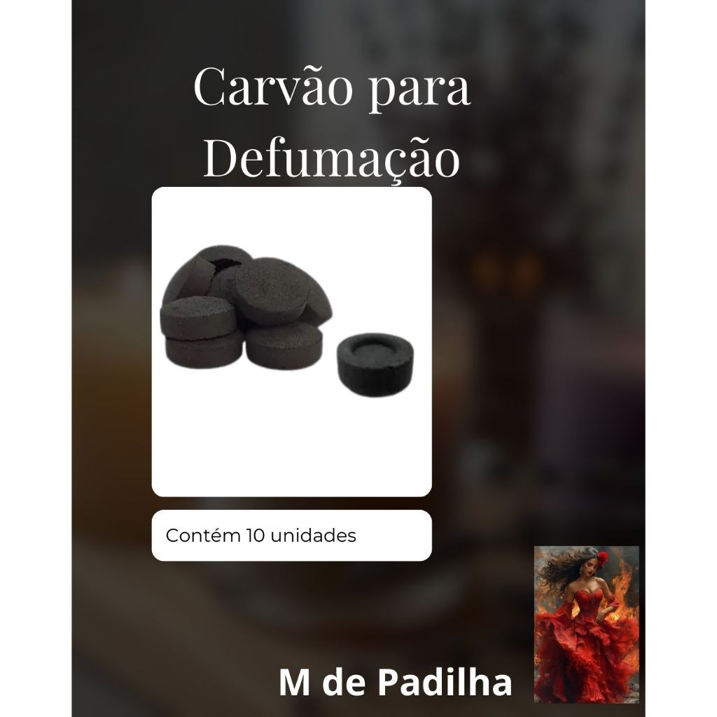 Carvão Bali-hai Eco 33mm/Carvão Instantâneo para DEFUMAÇÃO – Pacote com 10 Discos
