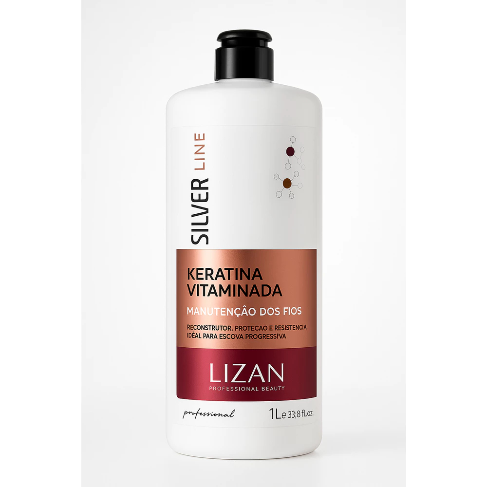 KERATINA VITAMINADA PROFISSIONAL SILVER LINE 1 LITRO- LIZAN