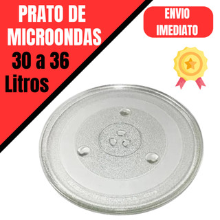 Prato de microondas temperado 30 31 32 33 34 litros