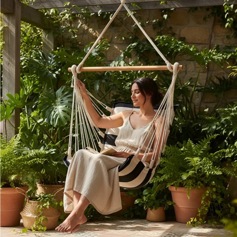 Cadeira de balanço suspensa rede de teto varias cores em Oferta na Shopee