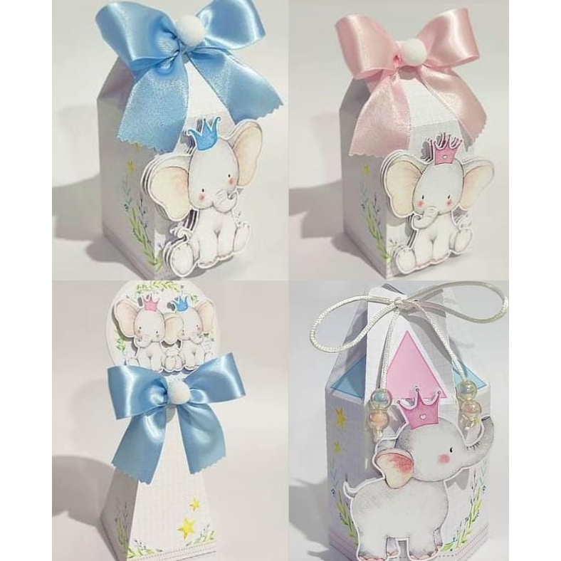 ENVIO RAPIDO/CAIXINHAS PERSONALIZADAS/LEMBRANCINHAS/PERSONALIZADOS/PEGUE E MONTE: CHA REVELAÇÃO ELEFANTINHO/ CHA DE BEBÊ