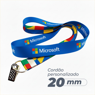 Cordão para Crachá 20mm - Personalizado em Oferta na Shopee