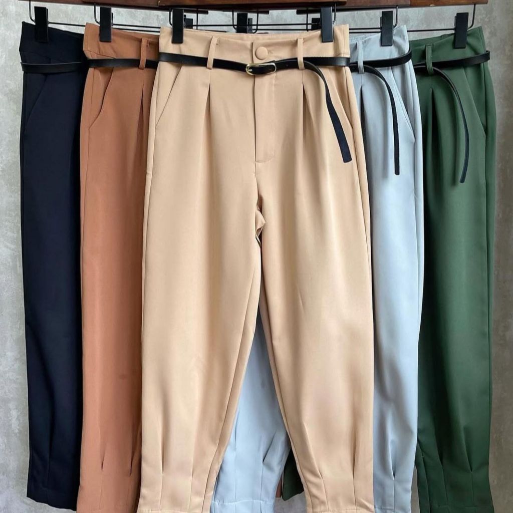 Calça Feminina Cintura Alta de Alfaiataria Elegante Com Ziper Plus Size P ao G3 em Oferta na Shopee