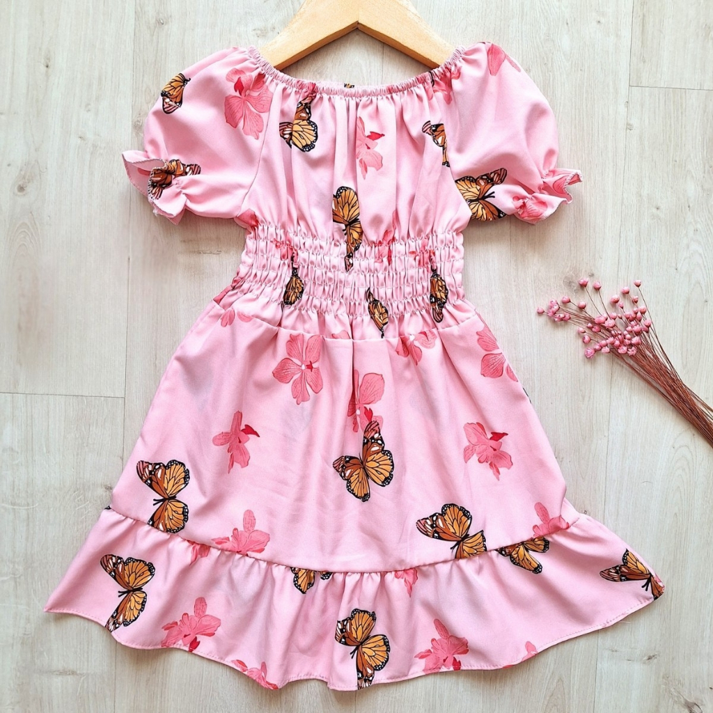 Vestido Infantil Ciganinha Verão Fresquinho DIVERSAS ESTAMPAS Não Amassa em Oferta na Shopee