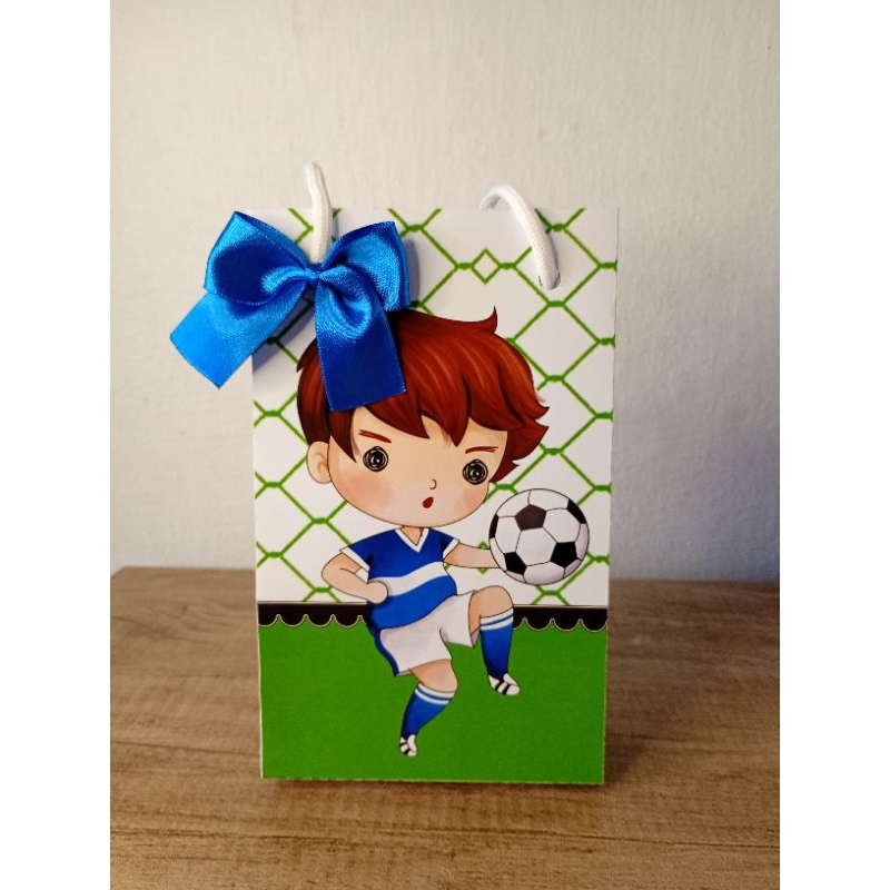 Sacolinha Futebol Personalizada - Lembrancinha Futebol - Sacolinha Surpresa