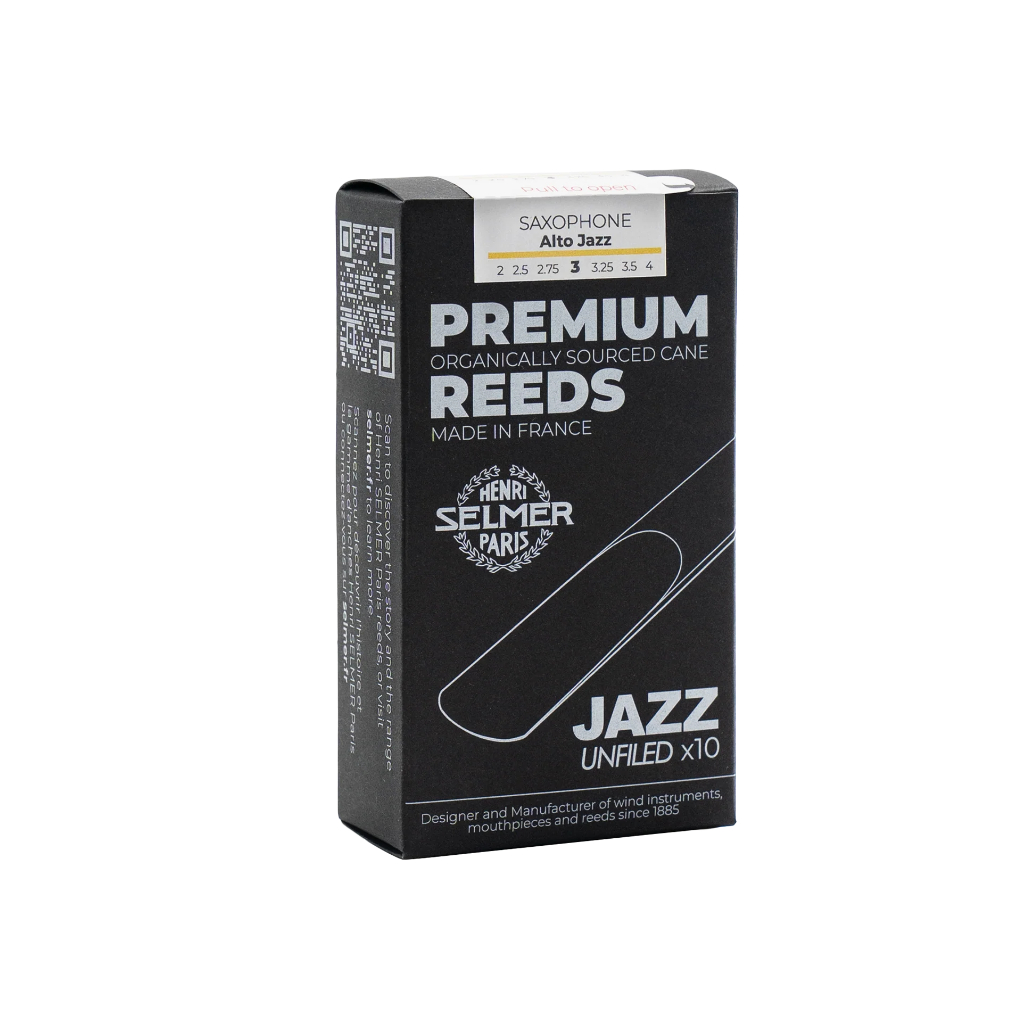 Palheta Selmer Premium Jazz Unfiled Sax Alto 2,0  -  2,5  - 3 ,0 (caixa c/ 10)