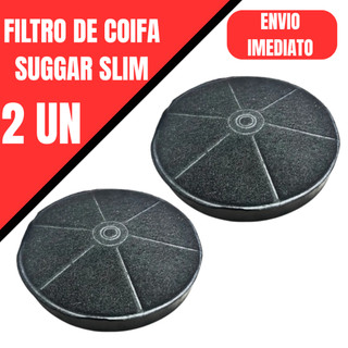 Par de filtro redondo compatível com coifa Suggar slim DI61IX / DI 61X / DI 61 X / DE61x