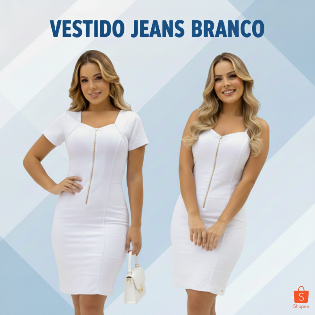 Vestido jeans feminino curto, colado, justo, elegante, réveillon fim de ano, vestido moda feminina
