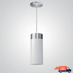 Pendente Copo Luminária Lustre Translúcido Balcão Canto Sala Cozinha Quarto Cabeceira Utron Branco