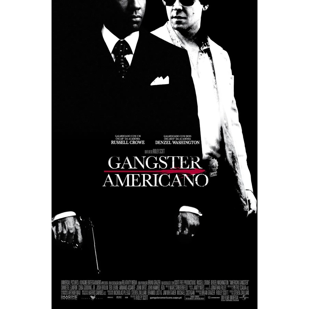 DVD Gangster Americano - 2007 - (Dual-Áudio/Dublado) - 1080p HD POR 25.99