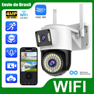 Câmera Externa Ip a Prova D'água 4mp wifi ptz com Infravermelho lente dupla Bivolt 110/220V WiFi 360 G1 em Oferta na Shopee