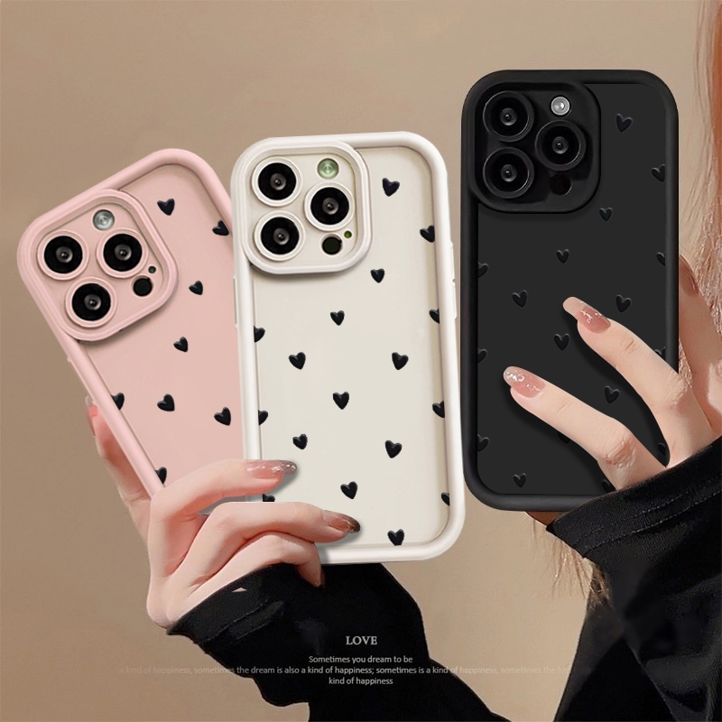 Capinha Capa de silicone Anti-impacto Amor para Samsung A55 A15 A72 A05S A54 S20 S21 S22 S23 S24 FE ULTRA