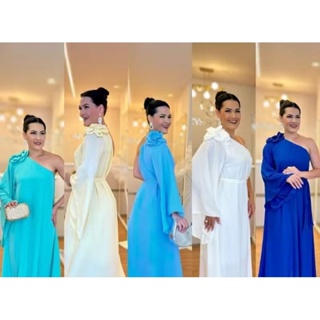 vestido longo elegante mula manca flor para formatura e casamento em Oferta na Shopee