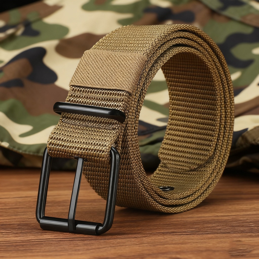 Cinto de Lona DurávelPerfurado-Unissexcom Fivela de Pino Ajustável,Cores Versáteis!Ideal para Jeans e Esportesao ArLivre em Oferta na Shopee