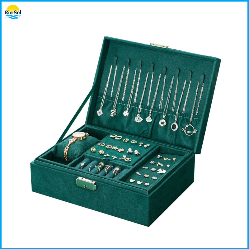 Porta Joia Grande Maleta Organizador De Joias Multifuncional Feminino Viagem Q17 em Oferta na Shopee