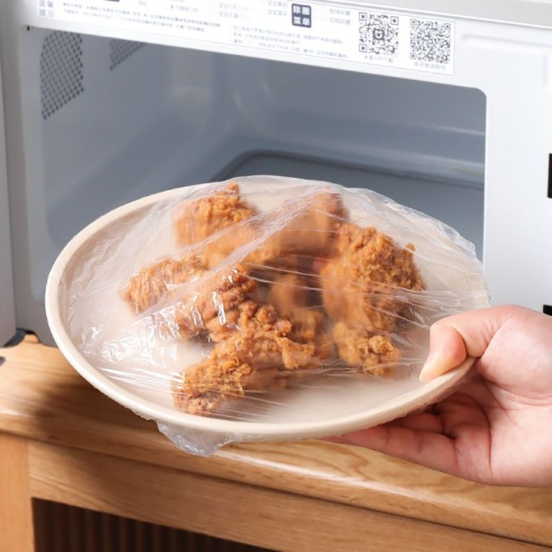 Sacos de Filme Plástico Adesivo Descartáveis - Nível Alimentar com Boca Elástica Tipo Chapéu de Banho