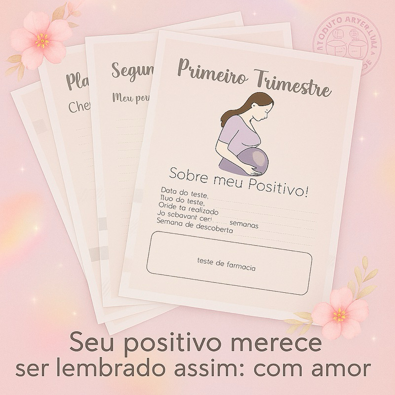 Divisórias Pasta Gestante Personalizada | Trimestres, EXAMES, ULTRASONS, Fotos, Plano de Parto | Organizador Gravidez em Oferta na Shopee