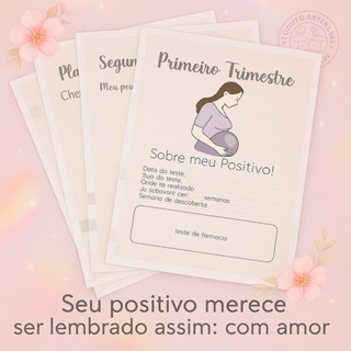 Divisórias Pasta Gestante Personalizada | Trimestres, EXAMES, ULTRASONS, Fotos, Plano de Parto | Organizador Gravidez em Oferta na Shopee