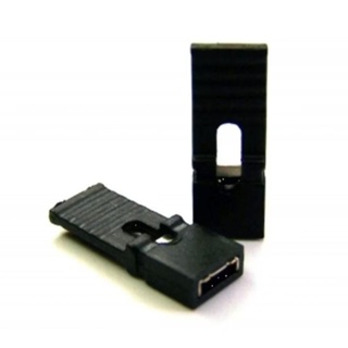 10 Peças - Jumper Com Aba Preto 2,54mm em Oferta na Shopee