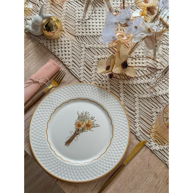 Jogo de Pratos Raso Huppert Páscoa Alleanza com 6 Pçs em Oferta na Shopee