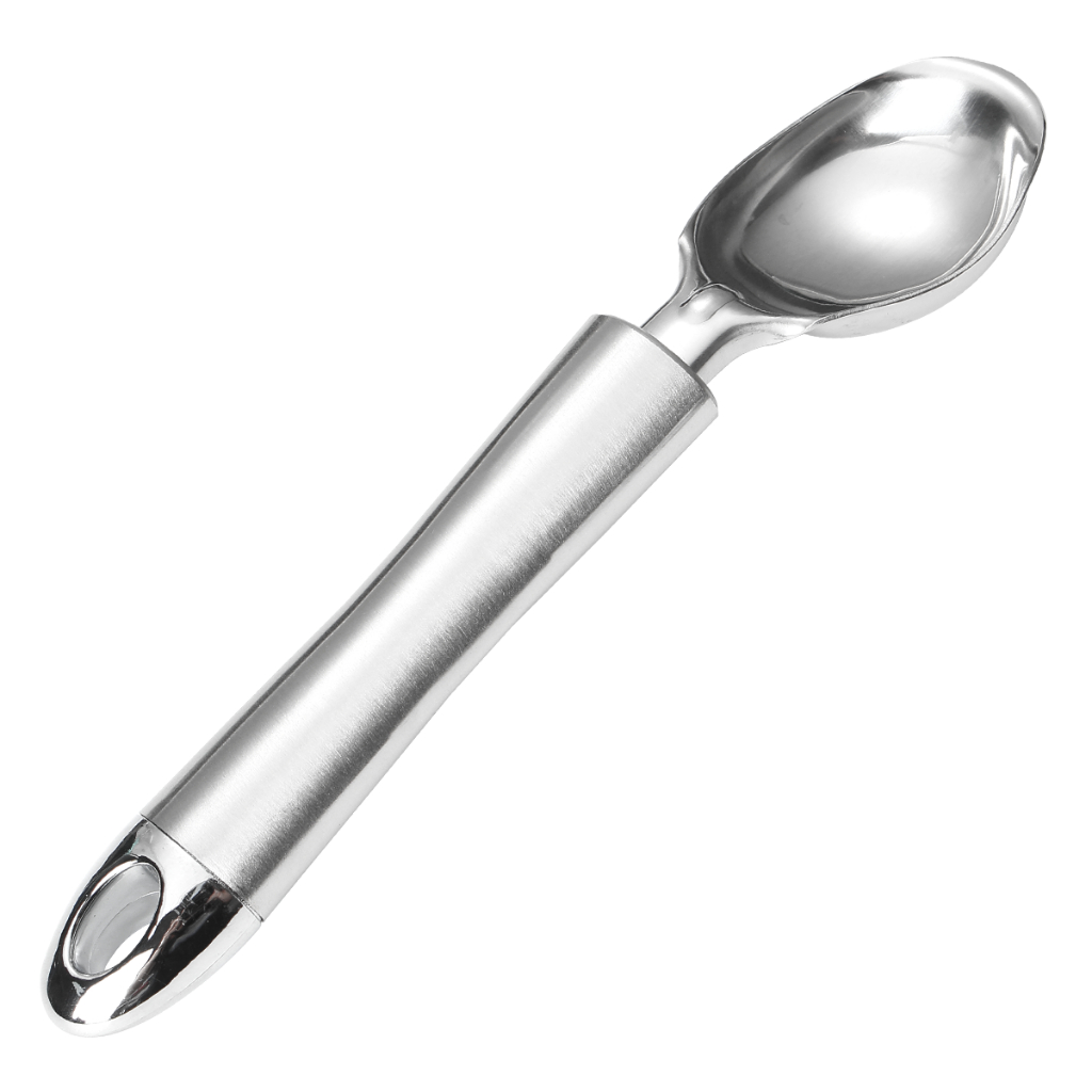 Colher Concha Pegador de Sorvete Sobremesa Açai Em Aço Inox Não Enferruja 20cm