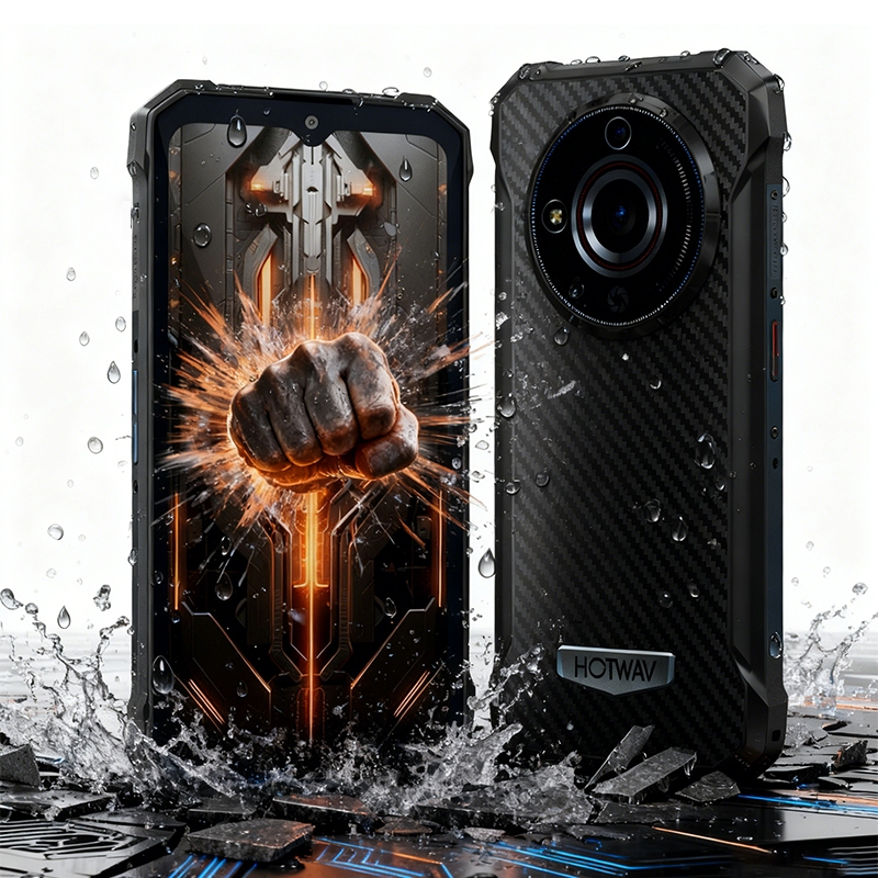 HOTWAV Smartphone Kingkong Es resistencia + prova d'agua 128/8gb dual sim