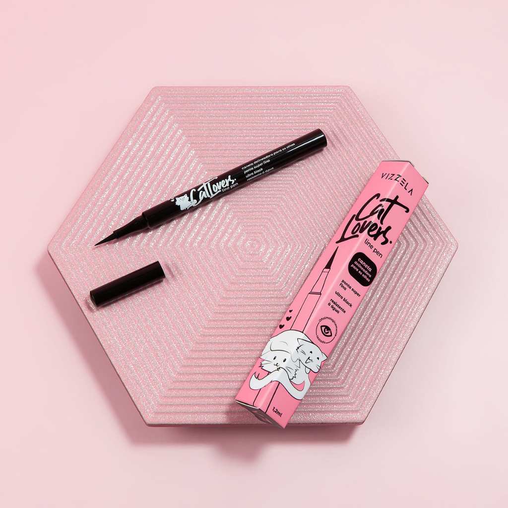 Imagem Caneta Delineadora Ponta Super Fina Resistente À Água Vegano Original Vizzela