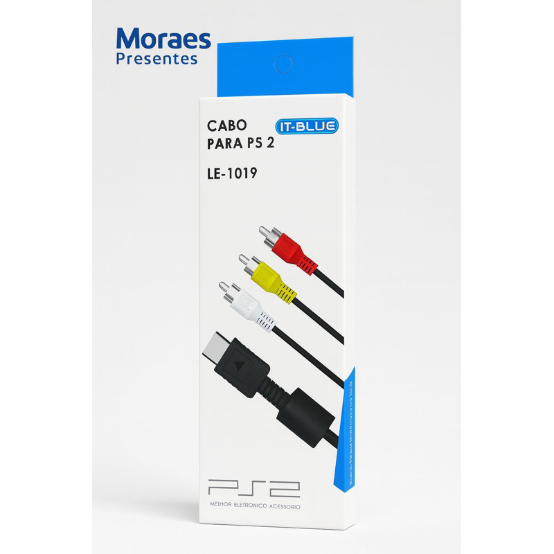 🎮 Cabo AV para PS2 – IT-Blue LE-1019 | Moraes Presentes