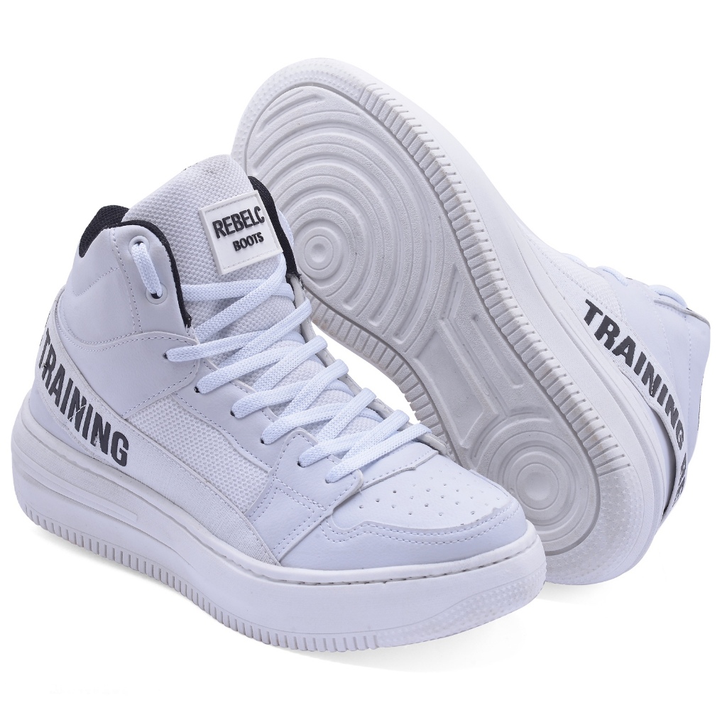 Tenis Casual Masculino Feminino Bota Cano Alto em Oferta na Shopee