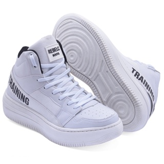 Tenis Casual Masculino Feminino Bota Cano Alto em Oferta na Shopee