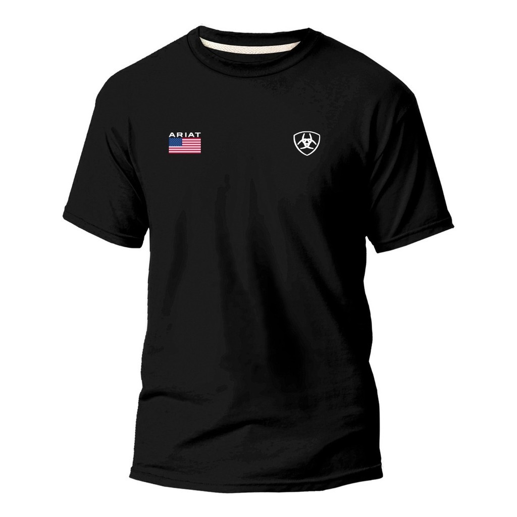 Camiseta Masculina Premium Texas Rodeio ariat Estilo Moda Country Algodão