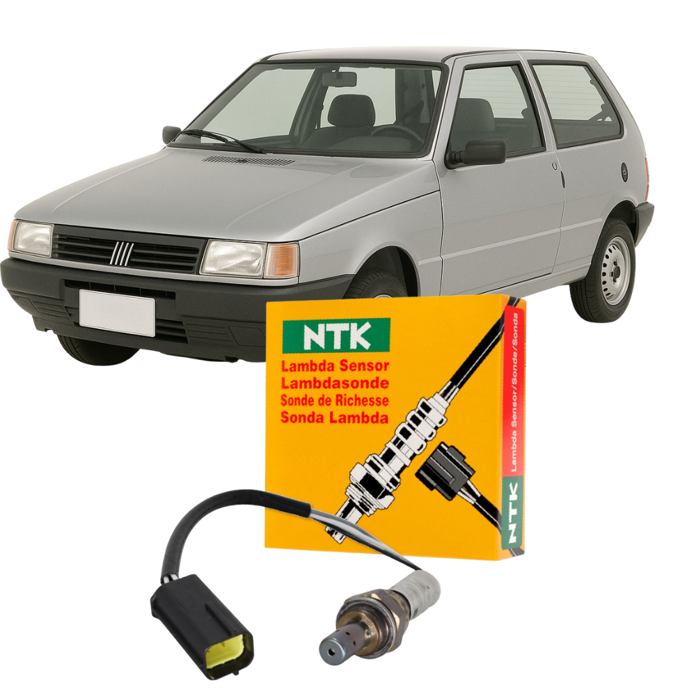 Sonda Lambda 4 Fios Uno Mille Smart 1.0 1996 A 2001 Ngk Ntk OZA689-A1 em Oferta na Shopee