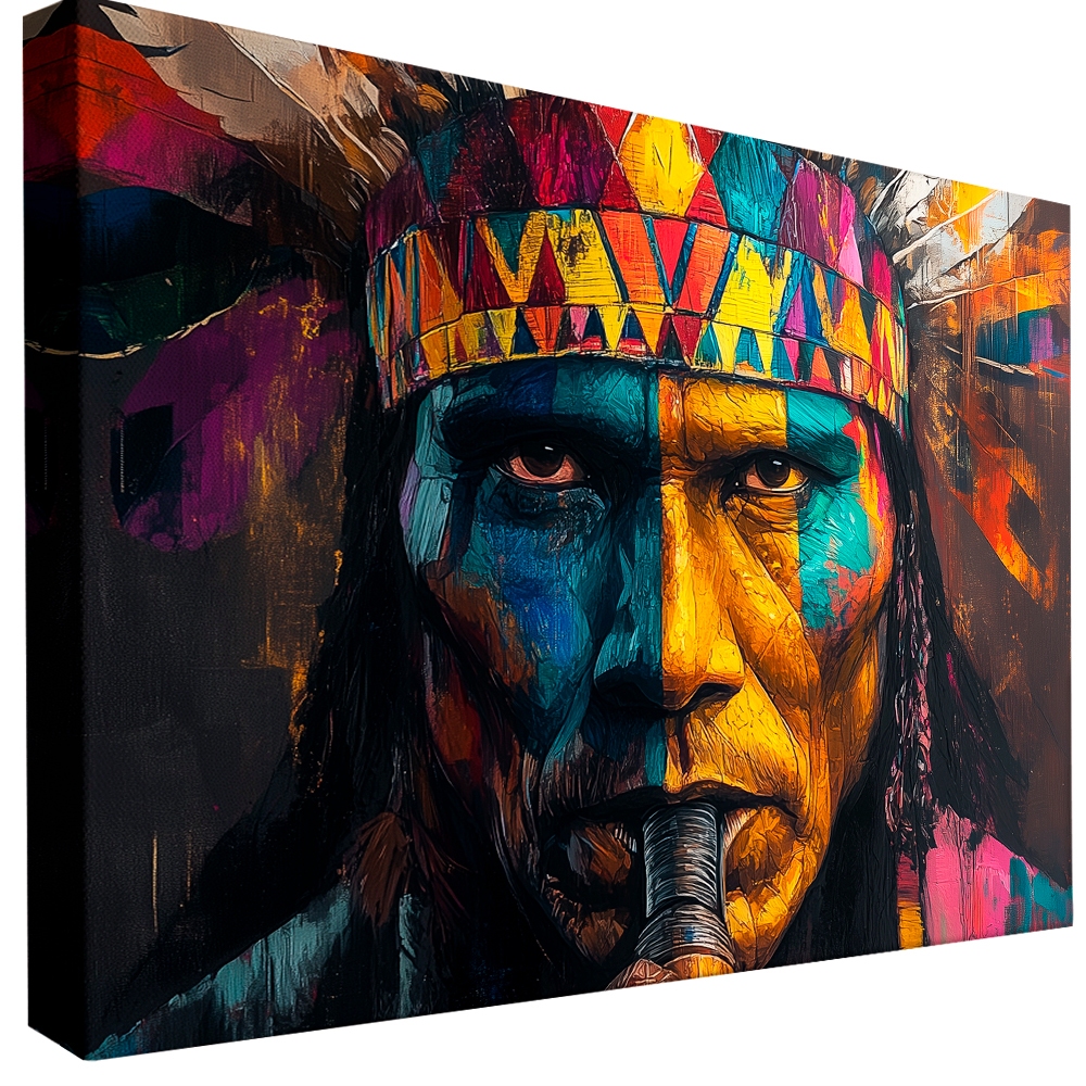 quadros decoração parede casa indio colorido peça grande sala quarto escritorio em Oferta na Shopee