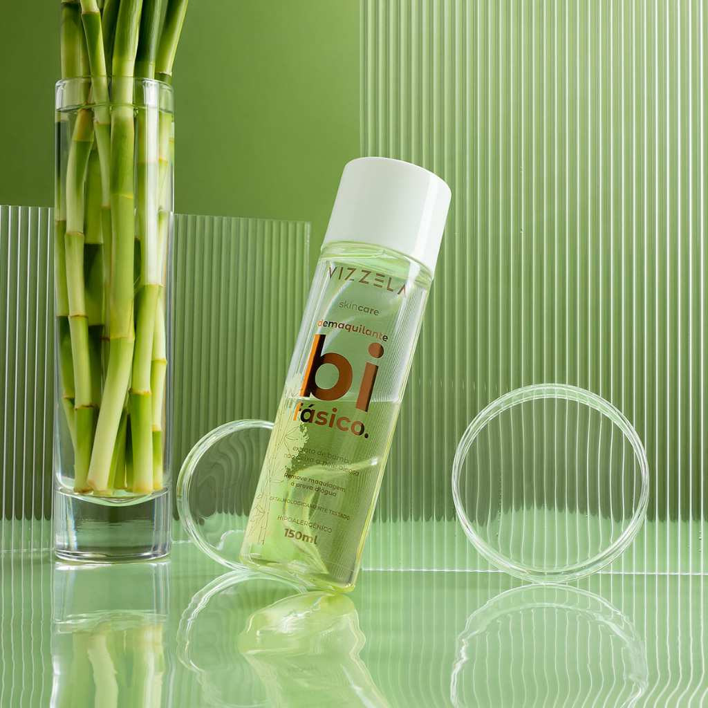 Imagem Demaquilante Bifásico Limpeza Facial Skin Care Vegano Original Vizzela