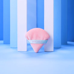 Esponja Velvet Puff Aveludada Triangular Aplicação Pó Vegano Original Vizzela