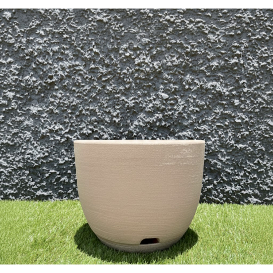 Vaso Polietileno Para Plantas Jardim Sala Luxo escovado bojo N2 Com Prato em Oferta na Shopee