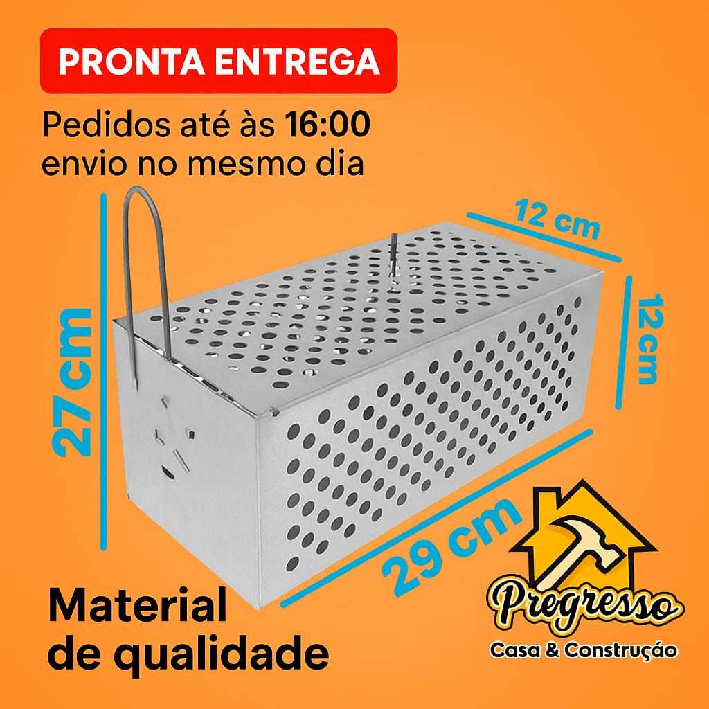 Armadilha Metálica Ecológica Para Ratos e Camundongos- em Oferta na Shopee