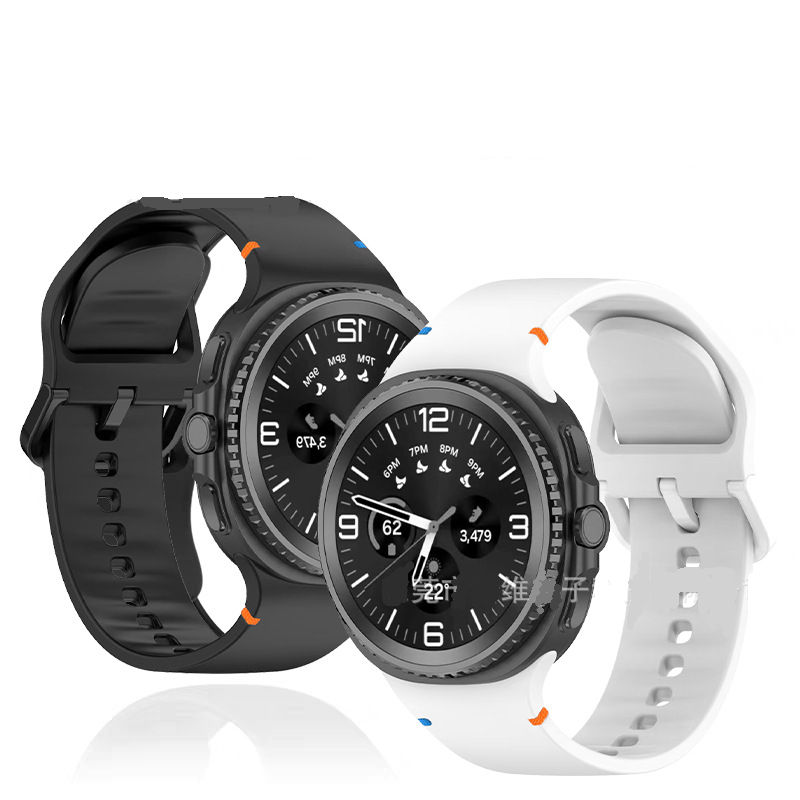 Pulseira De Silicone Com Fecho Para Samsung Galaxy Watch 8