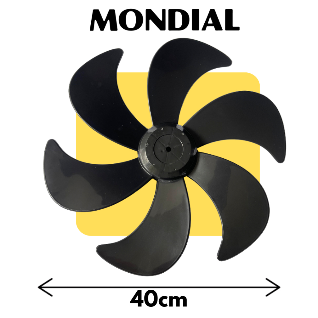 Hélice compatível p/ Ventilador Mondial  40cm Preta