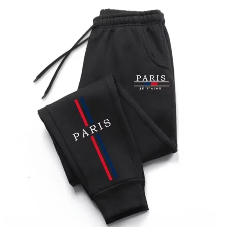 Calça Moletom Jogger Masculina Bolsos Estampada Algodão