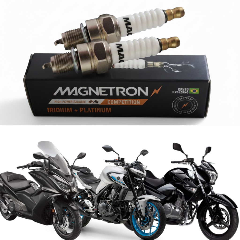 2 Velas Ignição Iridium Suzuki Inazuma 250 Todas / Yamaha Mt 03 Mt03 2008 Até 2026 / Kymco Ak550 Ak 550 Todas